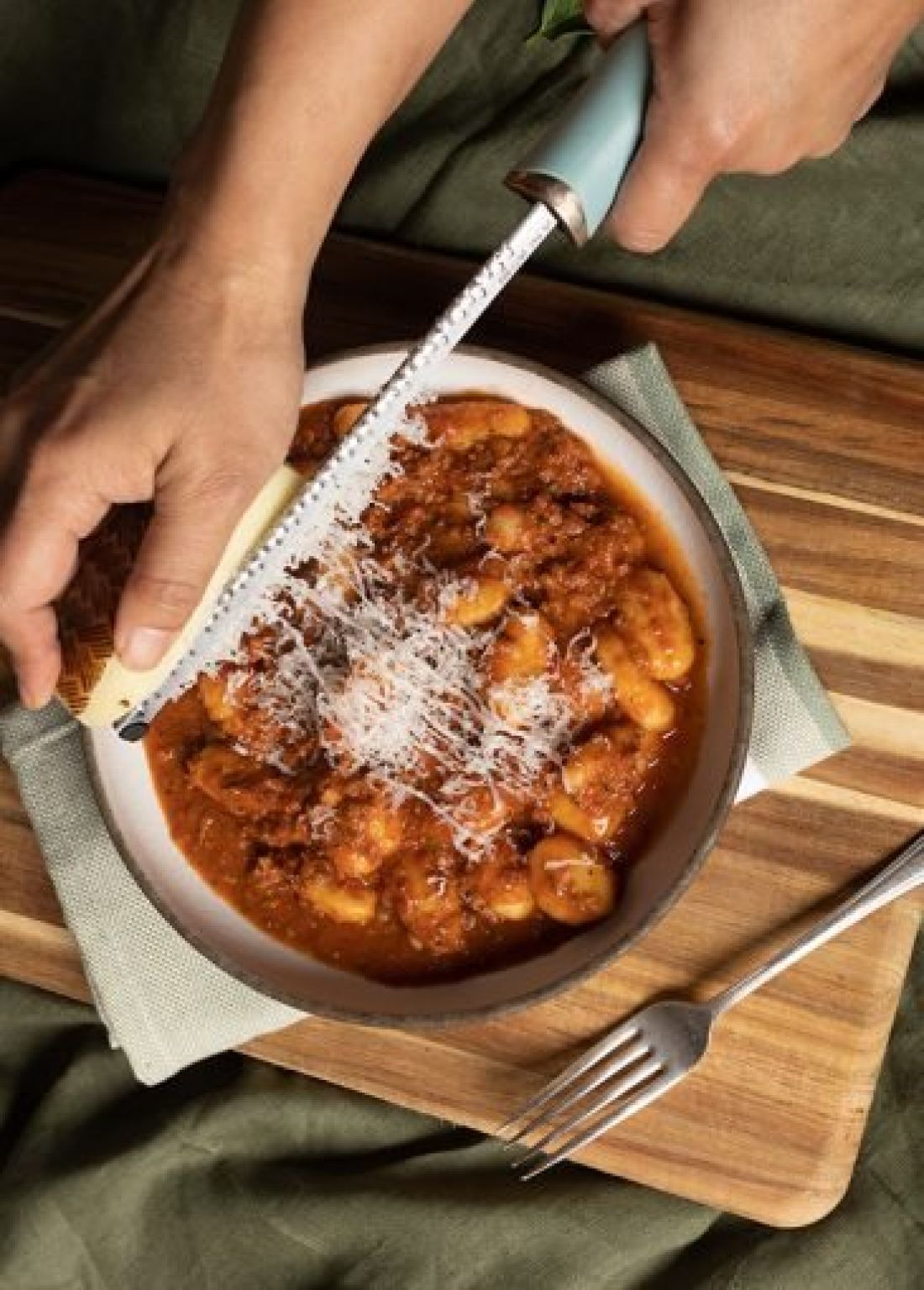 Potato Gnocchi with Bolognese Sauce