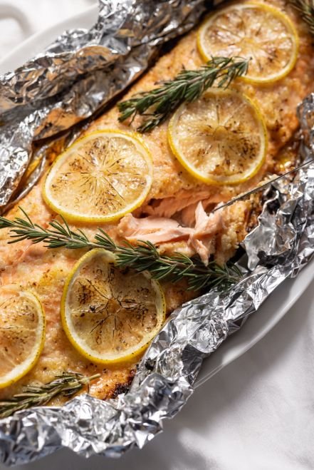 Mediterranean Baked Salmon 