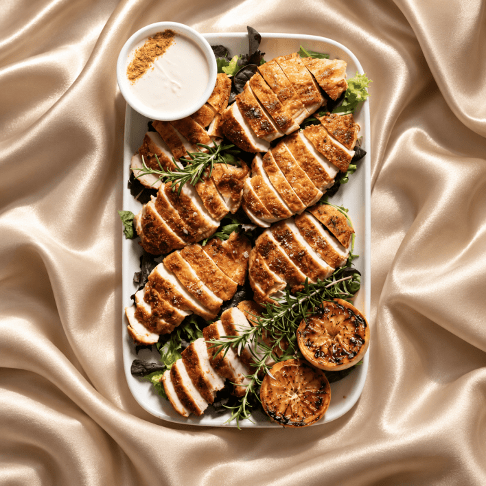 Crispy Skin Chicken Breast with Charred Lemon – Share Box