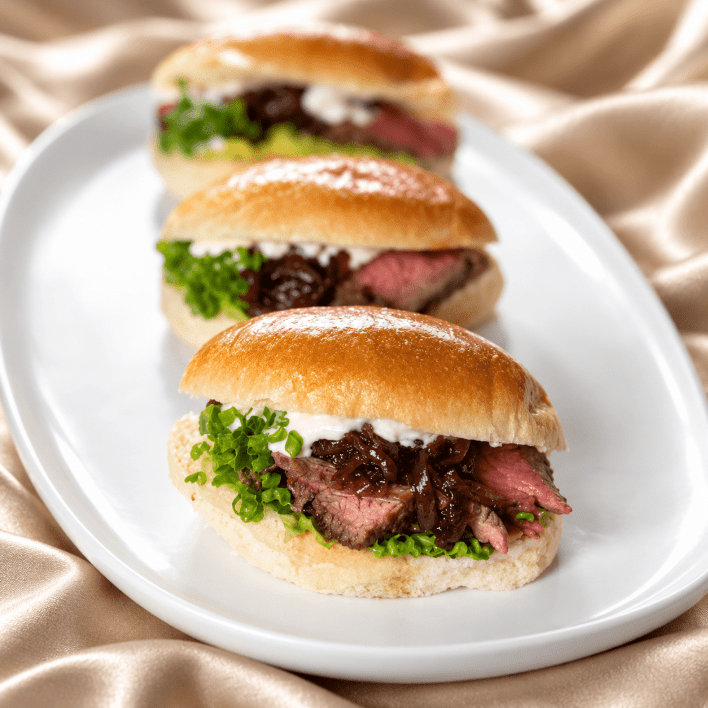Roast Beef Fillet Rolls – Box of 24