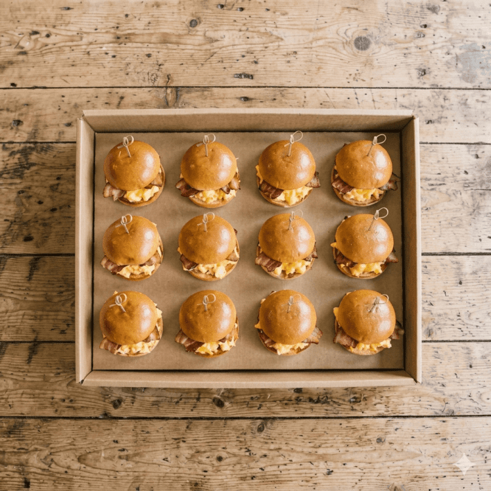 Bacon & Egg Sliders Box