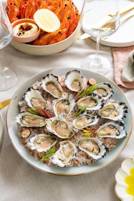 Signature Clyde River Oysters w Native Finger Lime Mignonette x 1 dozen