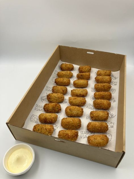 Smoked Rainbow Trout Croquettes w Saffron Aioli x 24