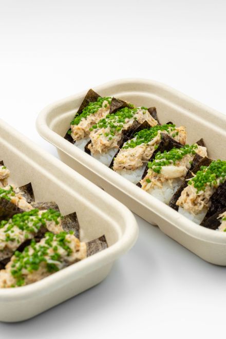 Blue Swimmer Crab Onigiri w Nori, Sesame & Chive x 6