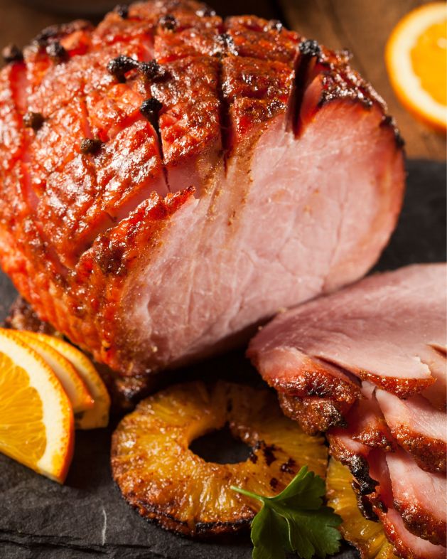 Glazed Manhattan Ham - Cherry, Rye whiskey & Sweet Vermouth glaze 