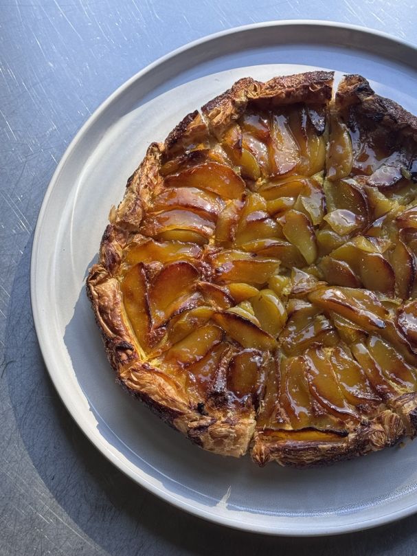 Seasonal Sweet Galette w Saffron Poached Pear, Almond Frangipane & Whipped Mascarpone x 8