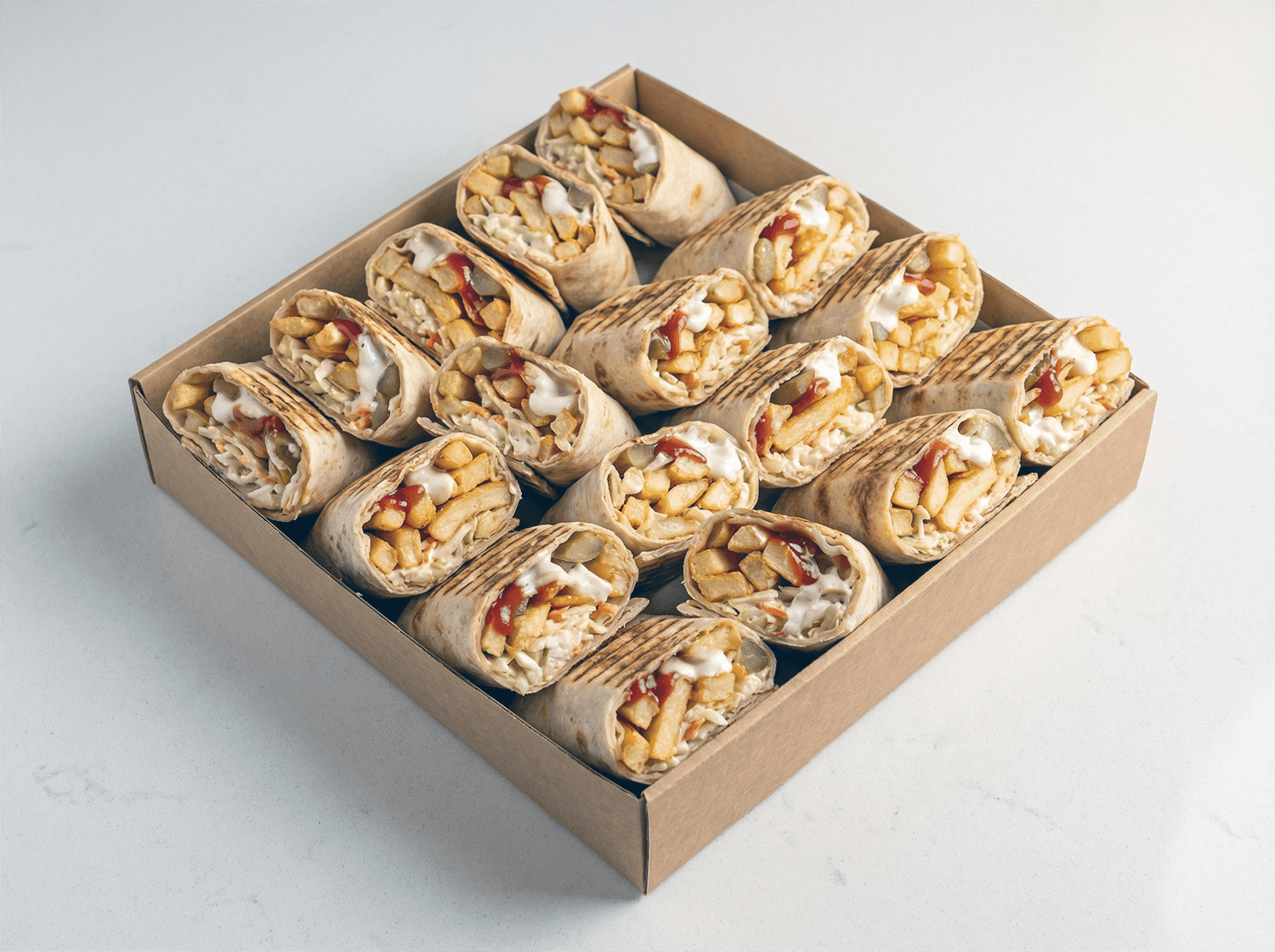Batata (Fries) Wraps Platter