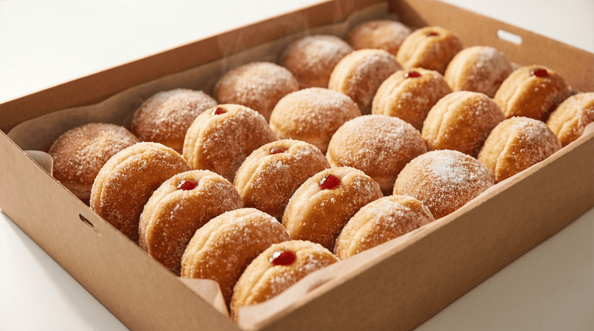 Classic Hot Jam Donuts