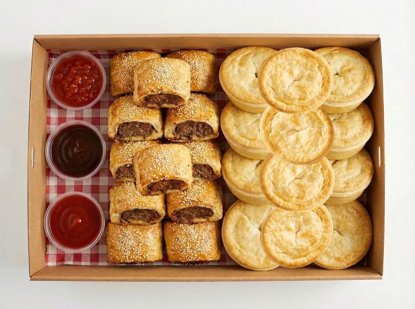Gourmet Beef Sausage Rolls & Pie Platter