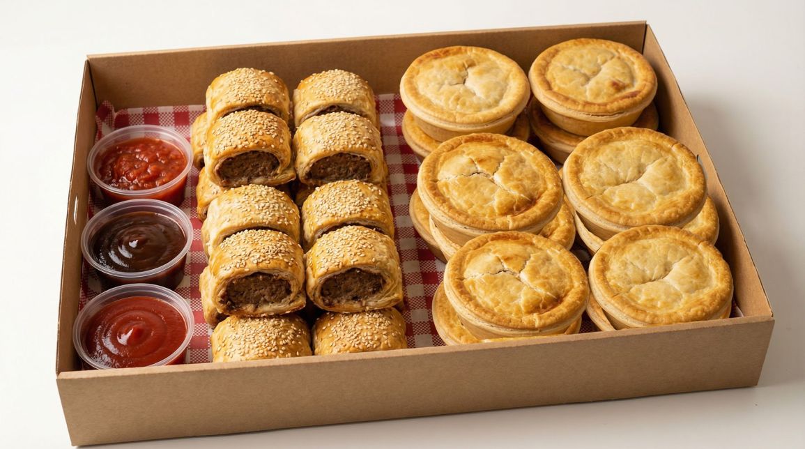 Gourmet Beef Sausage Rolls & Pie Platter