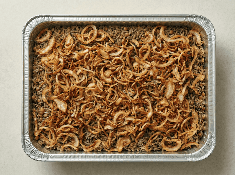 Mujadara with Crispy Onions (Lentil & Rice)