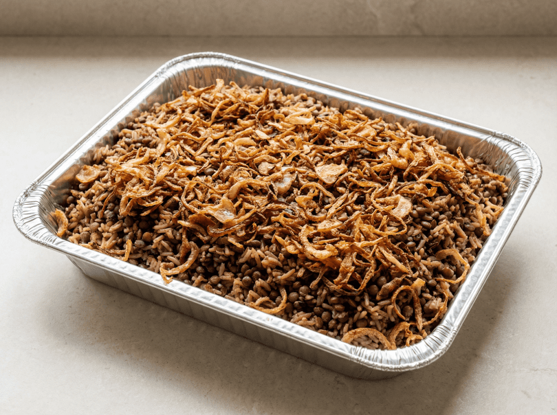 Mujadara with Crispy Onions (Lentil & Rice)