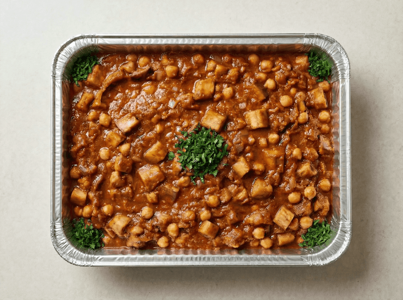 Moussaka Batenjen (Eggplant & Chickpea)