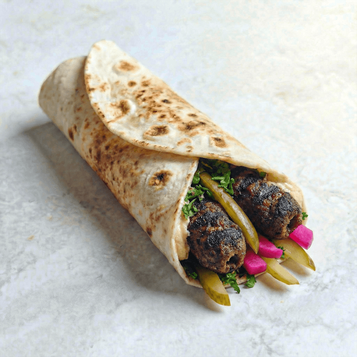 Chargrilled Kafta Wraps Platter