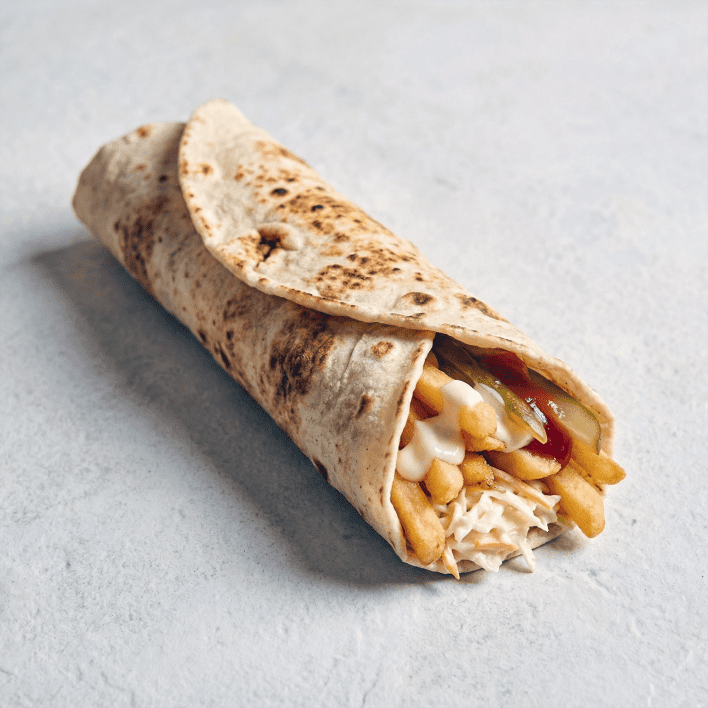 Batata (Fries) Wraps Platter