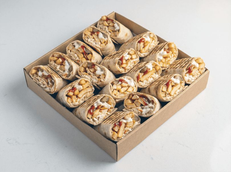 Batata (Fries) Wraps Platter