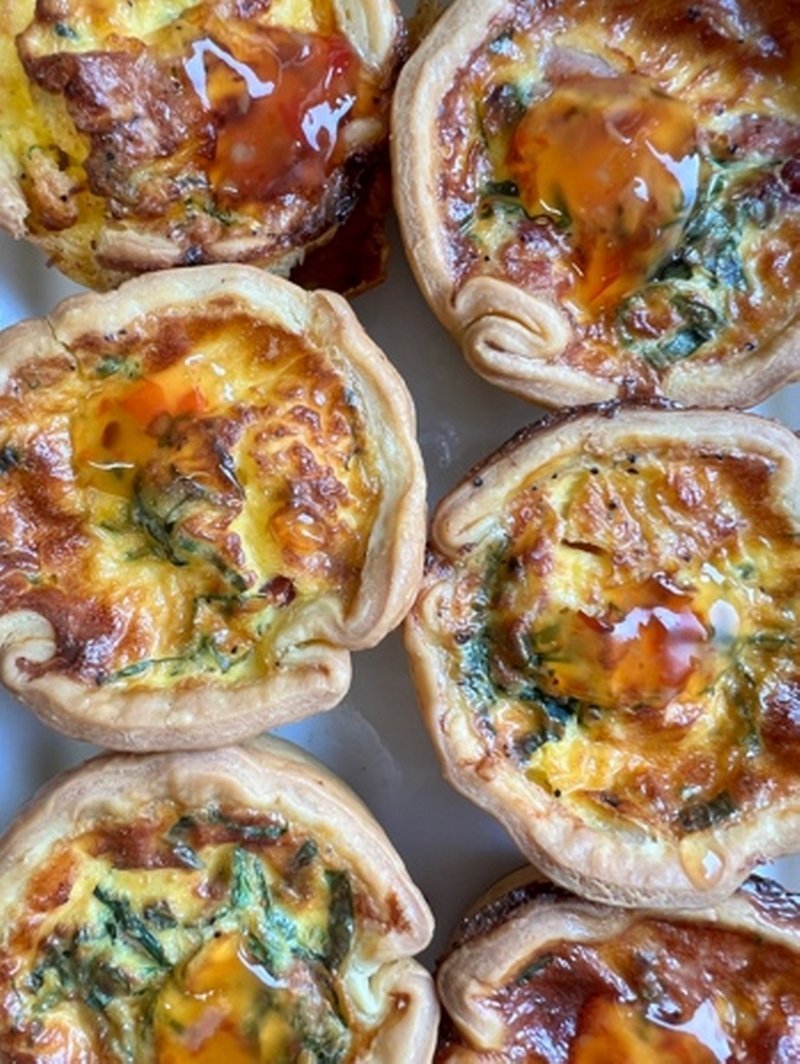Savoury Tartlets Bacon And Egg