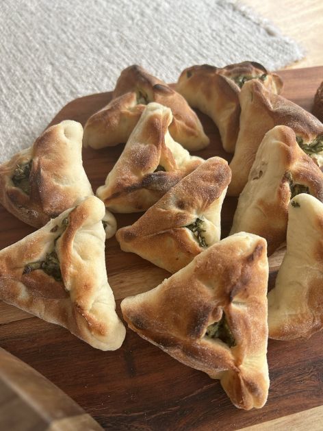 Mini Spinach and Feta Cheese Triangles