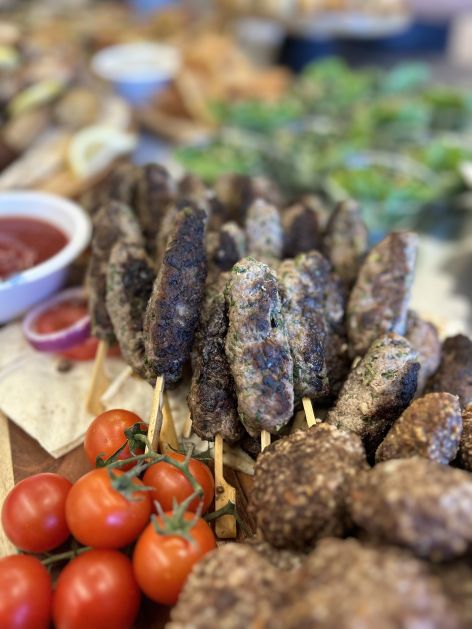 Lamb Skewers with Minted Yogurt