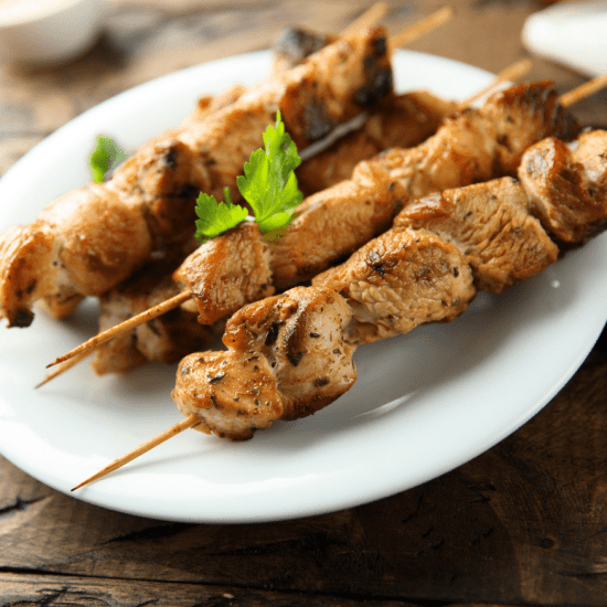 Mini Grilled Chicken Skewers