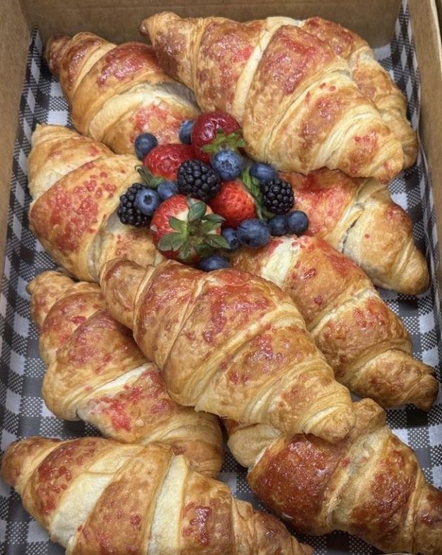 Vegan Raspberry Croissant Box