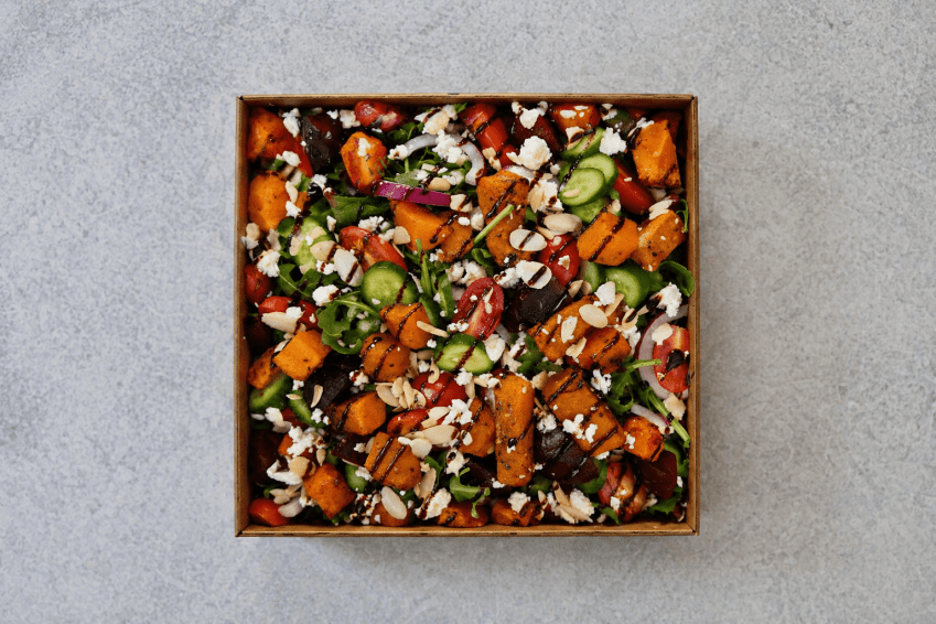 Pumpkin Feta and Rocket Salad Platter