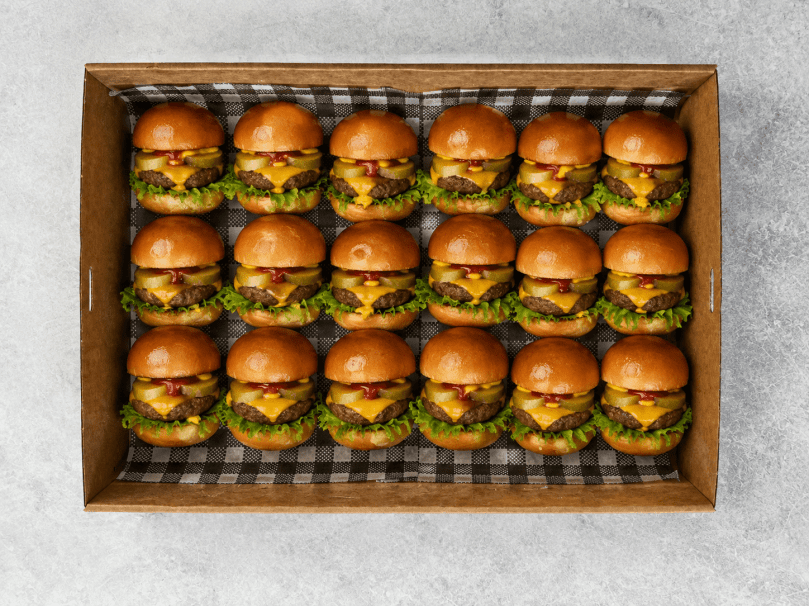 Mini Cheeseburger Sliders Box