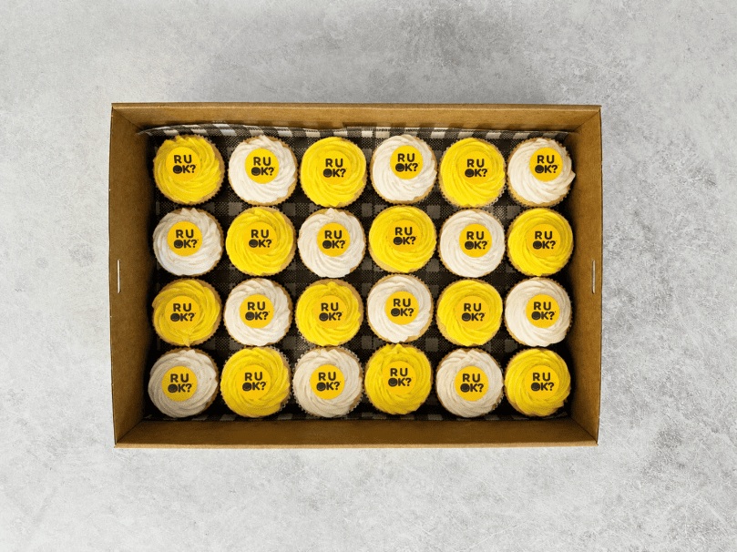 R U OK Day Cupcakes Box