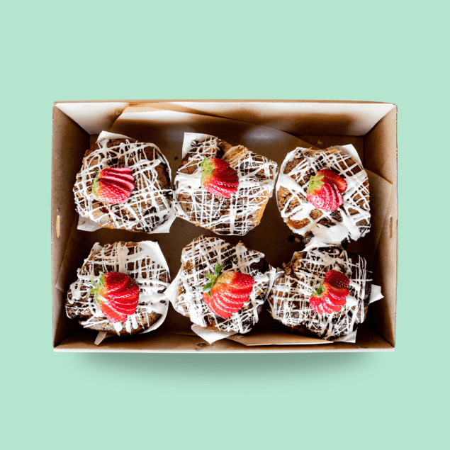 Raspberry & White Chocolate Muffin (each)