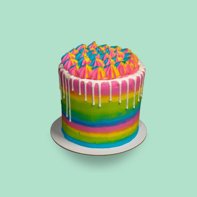 Rainbow Drip Cake