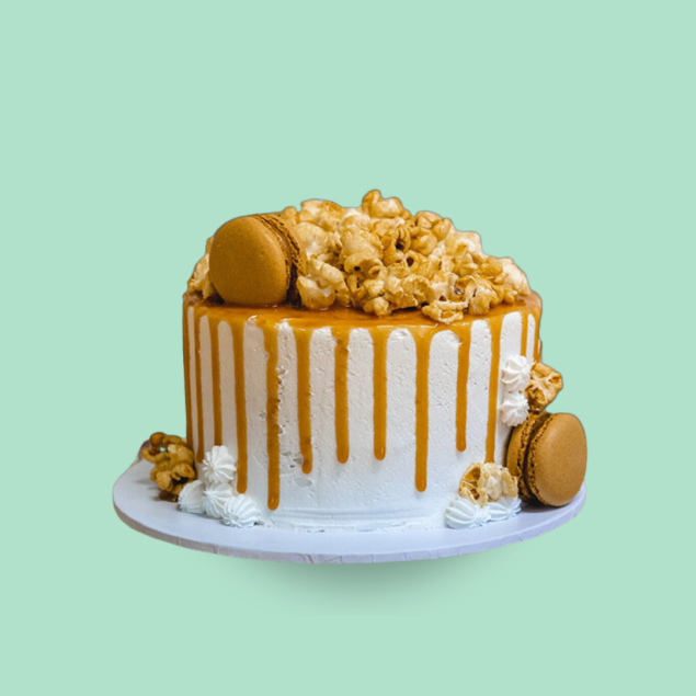 Caramel Popcorn cake