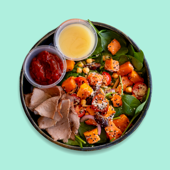 Individual Roast Beef & Veggie Salad