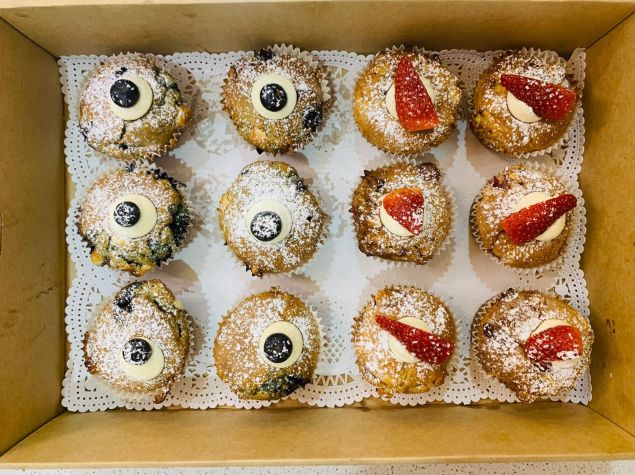 Homemade Mini Muffin Box (12 Pieces)