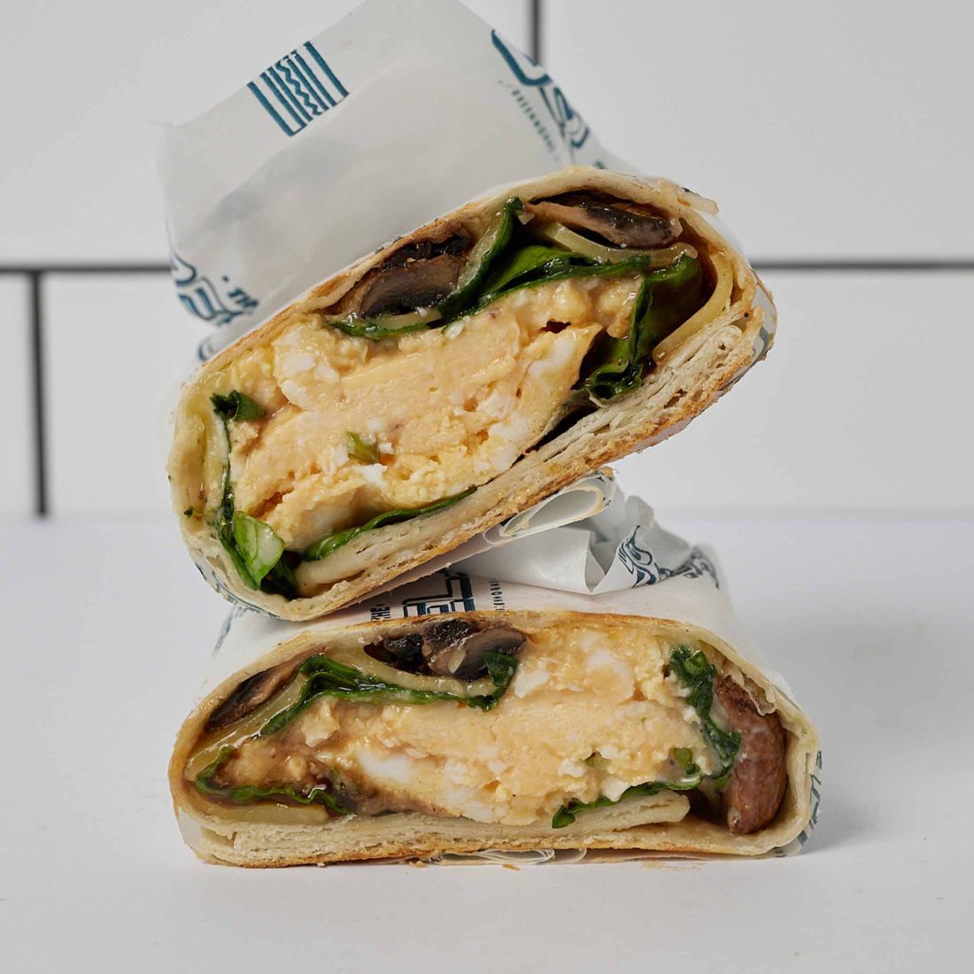 Mushroom, Spinach & Egg Wrap