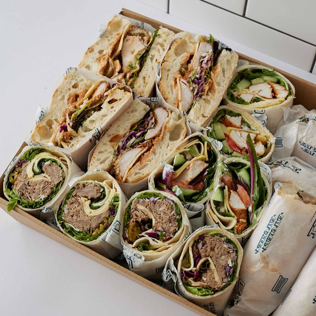 Assorted Wrap & Artisan Bread Sandwich Platter