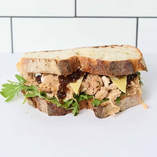 Pork, Cheddar & Caramelised Onion Toasted Sourdough