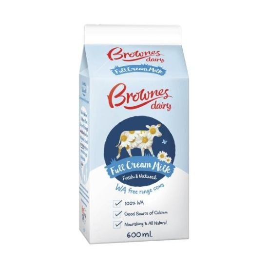 Milk - Brownes Dairy 600ml