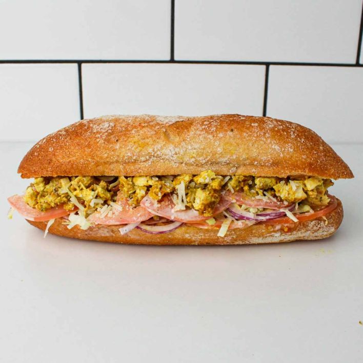 Coronation Chicken Baguette