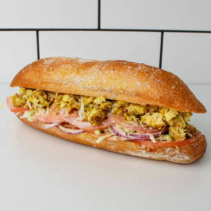 Coronation Chicken Baguette