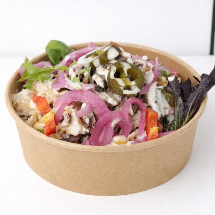 Mexican Beef Rice Salad