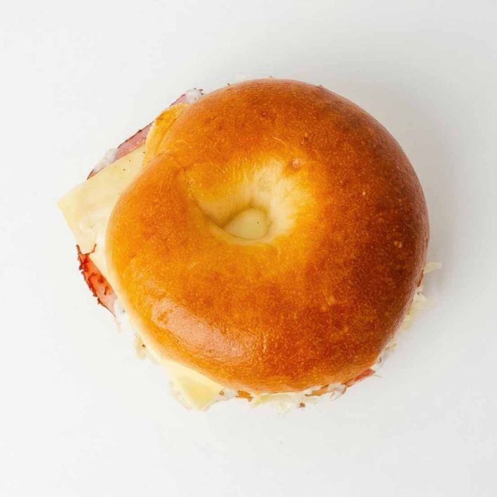 Pastrami Breakfast Bagel