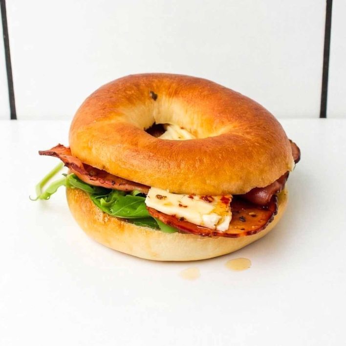 Hot Honey Breakfast Bagel