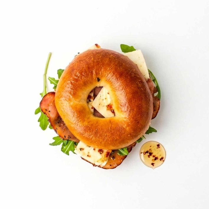 Hot Honey Breakfast Bagel