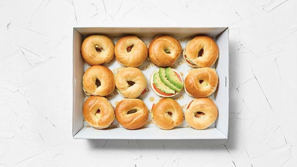 Bagels with Ricotta, Avocado & Tomato