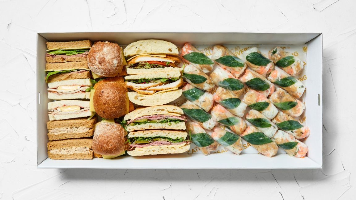 Sandwiches and Rice Paper Rolls