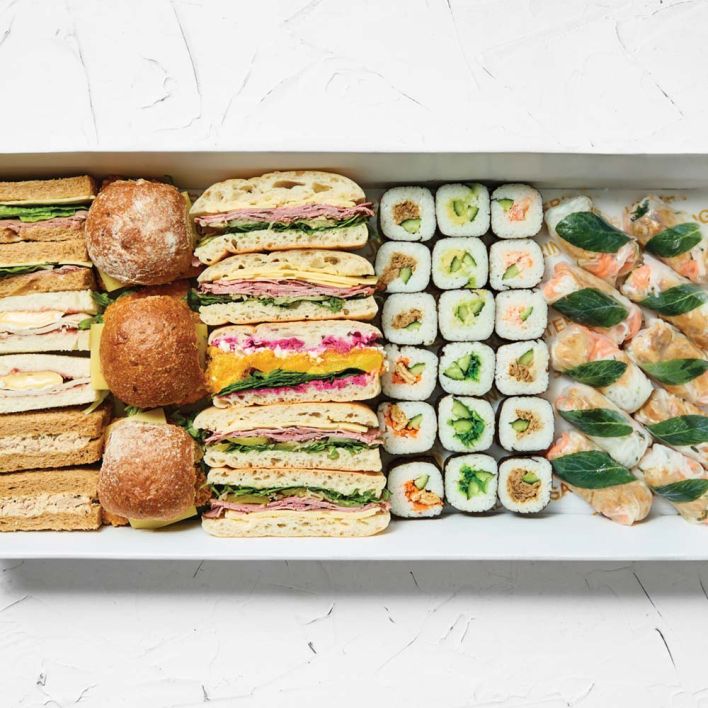 Sandwiches, Rice Paper Rolls and Sushi