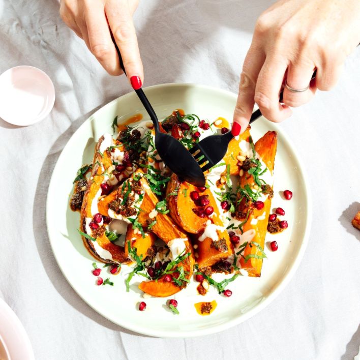 Pumpkin & Tahini Wedges
