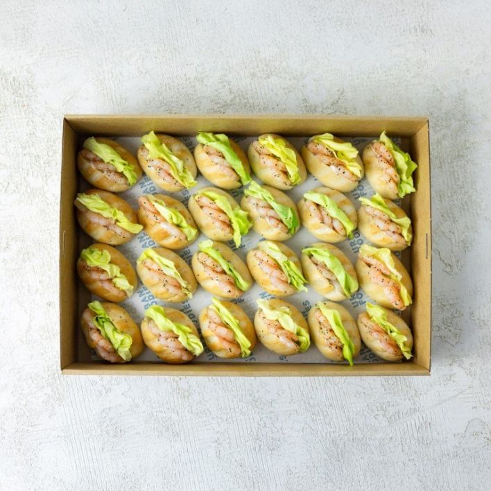 Citrus Poached Prawn Roll Box