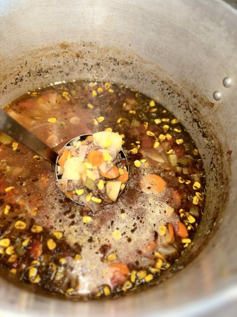 Beef Barley Soup & Bannock