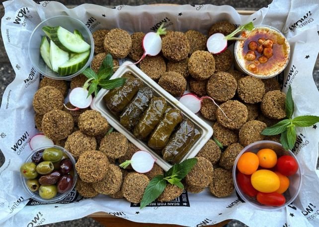 Falafel & Vine Leaves Platter